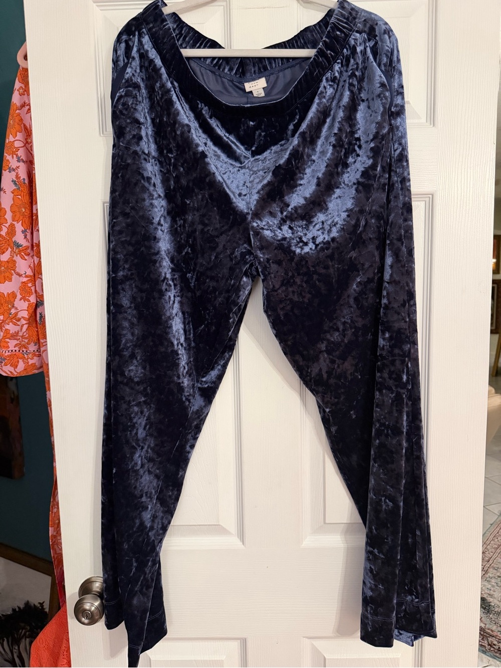 a new day Navy Satin-Like Slip Dress in Deep Blue